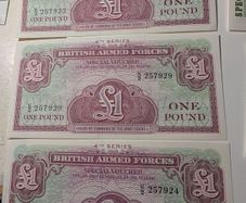 British Army money