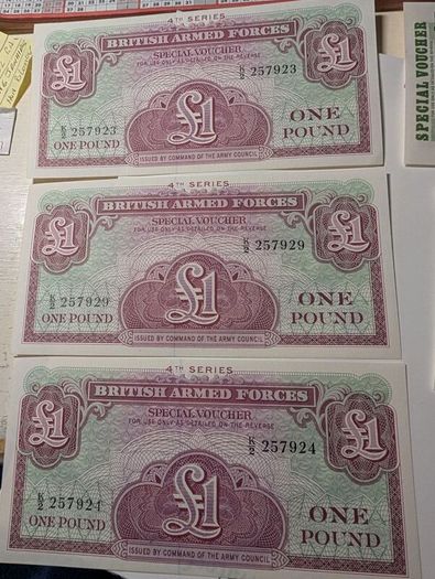 British Army money