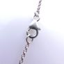 Sterling Silver 925 Chain Necklace With Resin Silver Mounted Flower Pendant Hallmark Length 16,5" - 5,94g Image 8