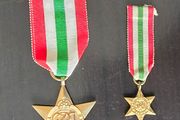 WW2 British Army Italy Star + miniature
