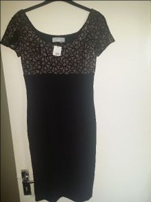 BNWT Wallis Belle Du Jou  classy black lace midi dress size UK8 EUR36 Postage included