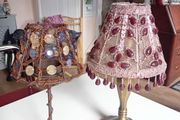 A pair of vintage tealight holders