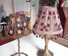 A pair of vintage tealight holders