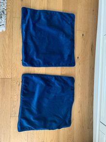 Blue cushion covers