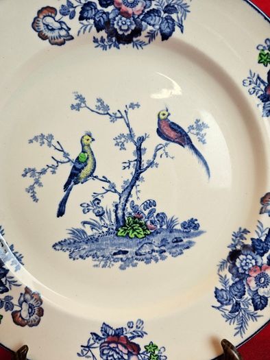 Wood &  Sons Oriental Birds Plate England, c. 1914-1924