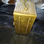 Antique French Carriage Clock Tischuhr Era Likely dating from 1880 to 1900 Material Brass Casing with a white dial and black numerals, Image 4