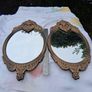 2 x Bronze Wall Mirrors (17x9" 3kgs) Image 5