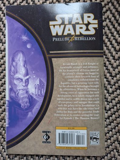 Star Wars Prelude To Rebellion TPB Dark Horse Comics Ki-Adi-Mundi Legends OOP