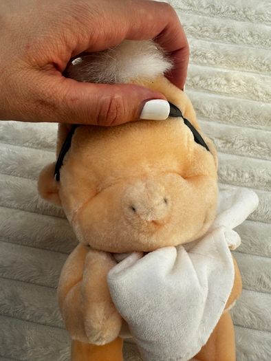 Playmakers Animals rare Baby in glasses approx. 20 cm. no eyes Dirty Plush Please look at the pictures