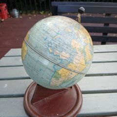Chad Valley mid century tinplate globe