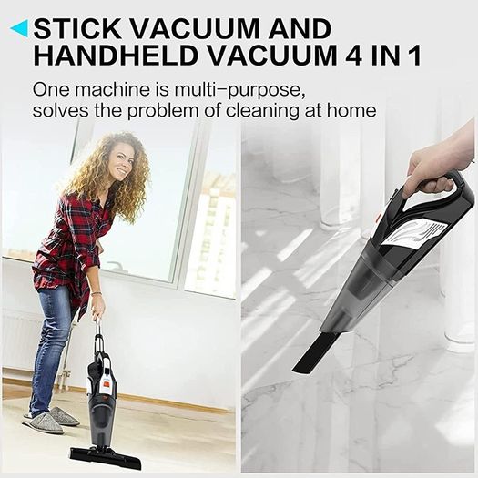 Vacuum Cleaner, Corded Upright Vacuum Cleaners, 18000pa Strong Suction hoover Vacuum Cleaner with Non-Woven Fillters, 4-in-1 Lightweight Stick & Handheld Vacuum, For Stairs/Hard Floor (FREE POSTAGE)