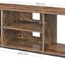 _TV cabinet, TV table, TV shelf, lowboard with open compartments, living room, 110 x 40 x 50 cm, industrial design, vintage, dark brown Image 5