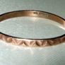 Vintage Hallmarked 9k Rose Gold Geometric Ring Image 5