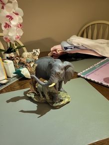Elephant and calf ornament