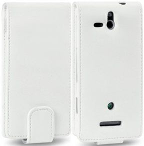 Sony Ericsson Xperia U Premium Pu Leather Flip Case Cover In Black, Purple, Red, Pink & White Colors
