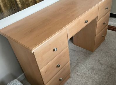 7 Drawer Bedroom Dressing Table / Desk /Vanity