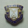 BRITISH EMPIRE GAMES 1954 (ice curling sport, Vancouver) - a Bonspiel promotional enamel badge (1954) Image 2