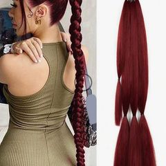Fabulous Red Hair Extensions 60cm long - easy to style