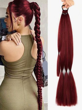 Fabulous Red Hair Extensions 60cm long - easy to style