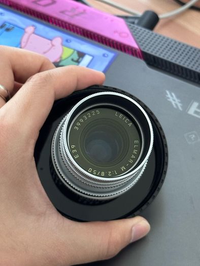 Leica Elmar-M 1:2.8 50mm 50/2,8 11823 silbern verchromt silver chrome