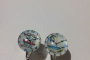 Clock glass cufflinks