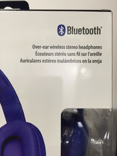Blue Bluetooth Headphones Head Phones