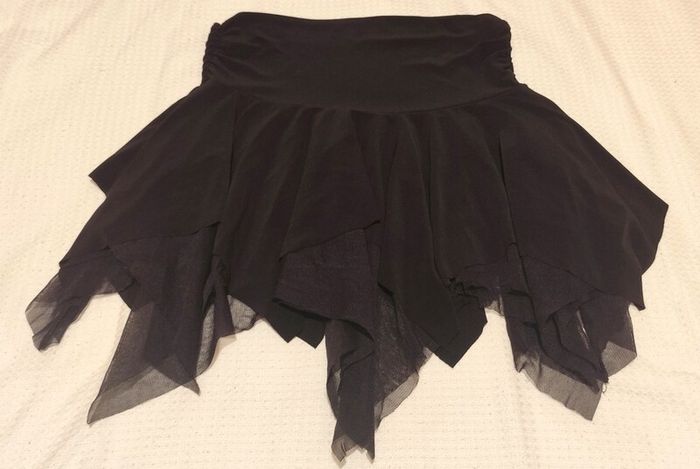 Black Top and Skirt set. Size M
