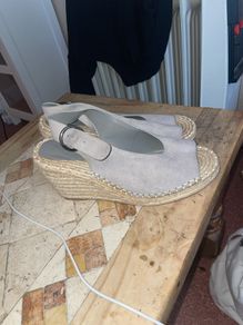 Next Sandals Grey Suede 6