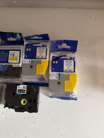 brother 18mm TZ tape various colours 6 cartridges