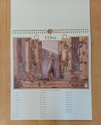 JRR TOLKIEN Six Vintage Calenders