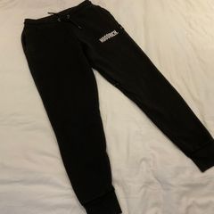 Mens black Hoodrich joggers tracksuit bottoms sweatpants s small