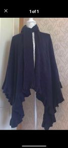 coat navy wrap