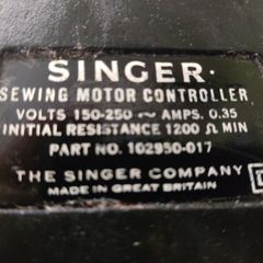 Singer Sewing Machine Foot Pedal, Foot Controller