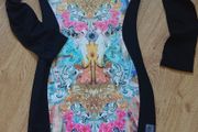 Black Midi Dress.  Size 6-8