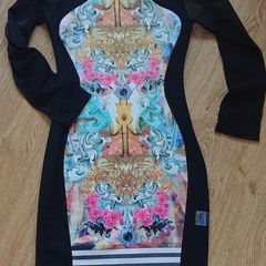 Black Midi Dress.  Size 6-8