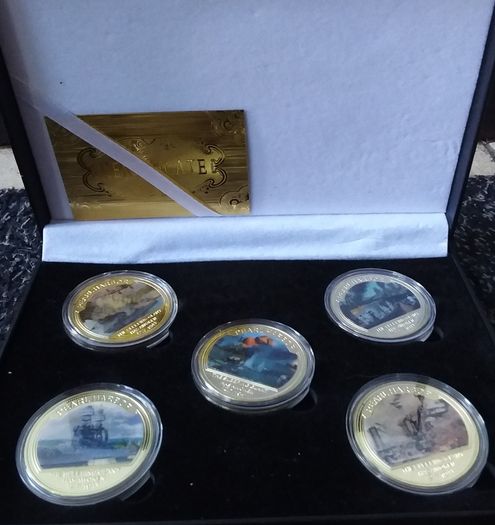 80th Anniversary Pearl Harbour 24k Gold Plated Cased Coin/Medallion Collection