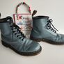 Dr Martens 1460 8 hole grey ankle leather boots uk9.5 US 10.5 EU44 Image 4