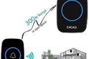 Wireless Door Cordless Wireless Bell Mains Plug-In Portable 300M LED Chime