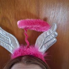 Pink angel hairbands for hen party