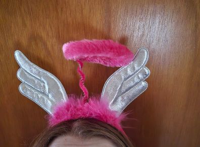 Pink angel hairbands for hen party