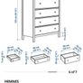 HEMNES Chest of 6 Drawers Image 2