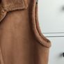 RABE Luxury Faux Suede & Shearling Gilet Bodywarmer   Size 42 Image 7