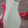 NEW Red suede and cork wedges Image 3