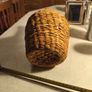 European Wicker Demijohn, Old Woven Basket Wrapp Demijohn, Green  Glass Bottle, French Farmhouse Hand Blown Wine Bottle Image 6