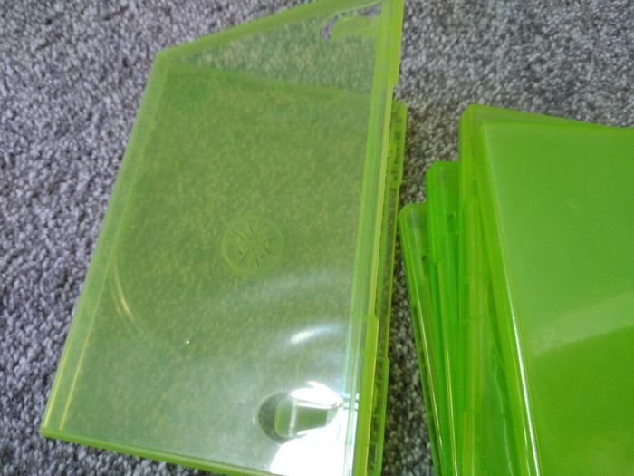 Xbox 360 Green Plastic Game Cases