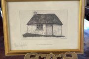 Irish Thatched Cottage Thomas Taaffe Brady signed by artist