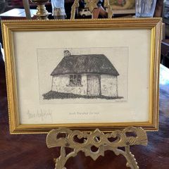 Irish Thatched Cottage Thomas Taaffe Brady signed by artist