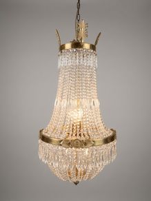Exceptional Large Basket Shape Chandelier