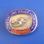 BOWATERS PAPER MILLS (hallmarked solid silver) - a vintage 25 Years Long Service enamel badge Image 3