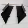 Scalextric: 2x Lead In/Out Straight Borders (in Black) with Barriers Image 2